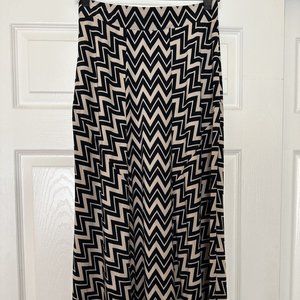 INC Women's print Pull On Maxi Long Skirt Ps